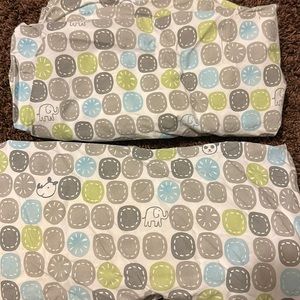 Pottery Barn Kids crib sheets, set of two